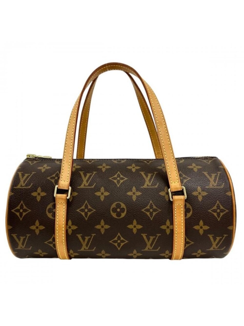 Louis Vuitton Handbag Monogram Canvas Brown Gold